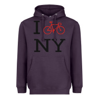 Plum i bike ny funny bike Heavyweight Hoodie - artisFamous