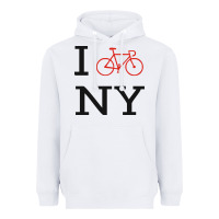 White i bike ny funny bike Heavyweight Hoodie - artisFamous