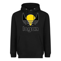 Black logan Heavyweight Hoodie - artisFamous