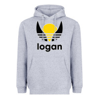 Heather Grey logan Heavyweight Hoodie - artisFamous