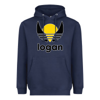 Navy logan Heavyweight Hoodie - artisFamous