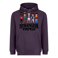 Plum stranger kids Heavyweight Hoodie - artisFamous