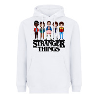 White stranger kids Heavyweight Hoodie - artisFamous
