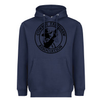Navy cowboy fast draw association Heavyweight Hoodie - artisFamous