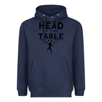 Navy head of the table Heavyweight Hoodie - artisFamous