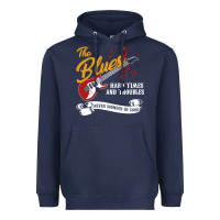 Navy the blues music Heavyweight Hoodie - artisFamous