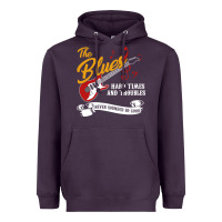 Plum the blues music Heavyweight Hoodie - artisFamous