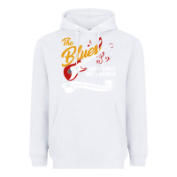 White the blues music Heavyweight Hoodie - artisFamous