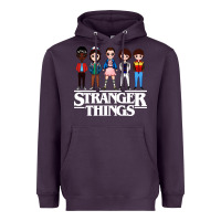 Plum stranger kids Heavyweight Hoodie - artisFamous