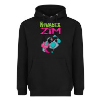 Black Invader Zim Gir Heavyweight Hoodie - artisFamous