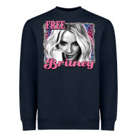 Navy free britney Heavyweight Sweatshirt - AdoDesignShop