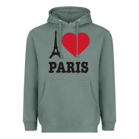 Sage i love paris eiffel tower funny Heavyweight Hoodie - artisFamous