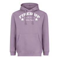 Lavender fired up garage Heavyweight Hoodie - artisFamous