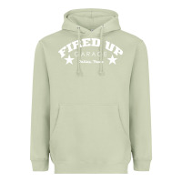 Matcha fired up garage Heavyweight Hoodie - artisFamous