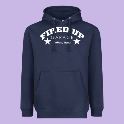 Fired Up Garage Heavyweight Hoodie Designed By Artisfamous