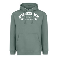 Sage fired up garage Heavyweight Hoodie - artisFamous