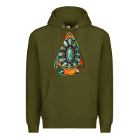 Army Green gemstone arrowhead Premium Hoodie - Jasminsmagicworld