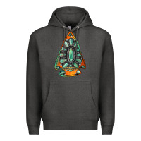 Charcoal Heather gemstone arrowhead Premium Hoodie - Jasminsmagicworld