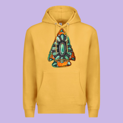 Gemstone Arrowhead Premium Hoodie Designed By Jasminsmagicworld