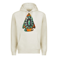 Oatmeal Heather gemstone arrowhead Premium Hoodie - Jasminsmagicworld