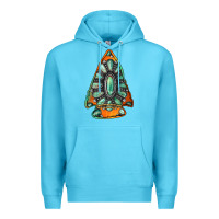Ocean Blue gemstone arrowhead Premium Hoodie - Jasminsmagicworld