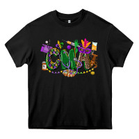 Black cma mardi gras cowgirl Heavy Core Tee - CowGirlArtShop