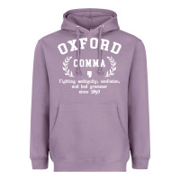 Lavender funny english grammar nerd Heavyweight Hoodie - artisFamous