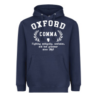Navy funny english grammar nerd Heavyweight Hoodie - artisFamous