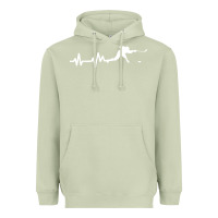 Matcha hockey player heartbeat ice Heavyweight Hoodie - artisFamous