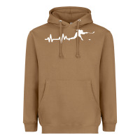 Toasted Coconut hockey player heartbeat ice Heavyweight Hoodie - artisFamous