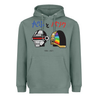 Sage DAFTPUNK Japanese Heavyweight Hoodie - artisFamous