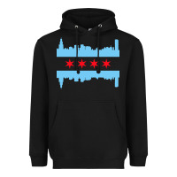 Black awesome chicago city Heavyweight Hoodie - artisFamous