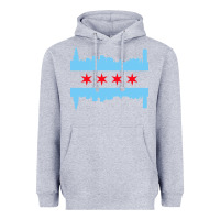 Heather Grey awesome chicago city Heavyweight Hoodie - artisFamous