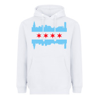 White awesome chicago city Heavyweight Hoodie - artisFamous