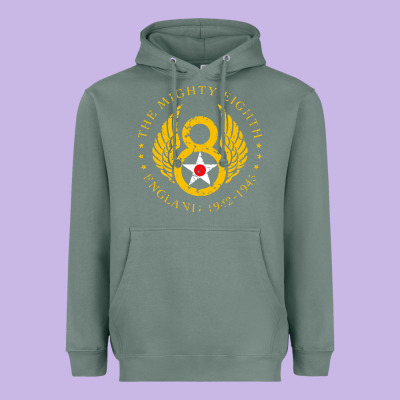Mighty Eighth   8th Anniversary Heavyweight Hoodie Designed By Artisfamous