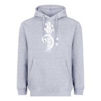Heather Grey musical guitar bass Heavyweight Hoodie - artisFamous