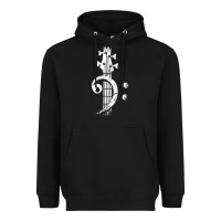 Musical Guitar Bass Heavyweight Hoodie | Teevron