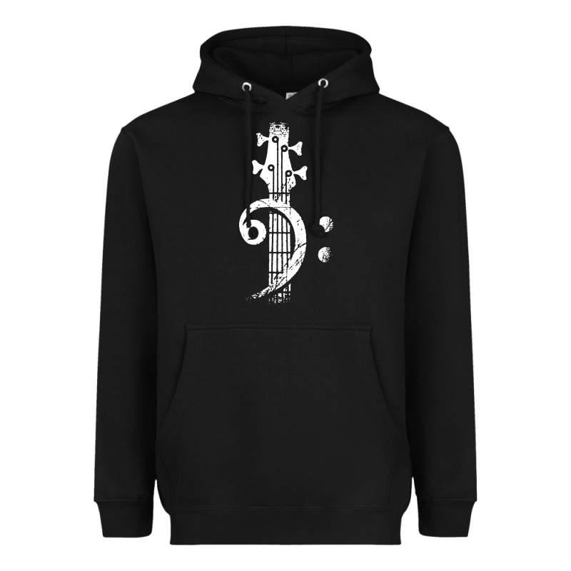 Musical Guitar Bass Heavyweight Hoodie by artisFamous | Teevron
