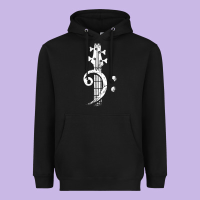 Musical Guitar Bass Heavyweight Hoodie Designed By Artisfamous