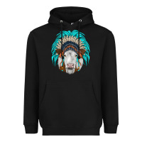 Black simmental indian headdress Heavyweight Hoodie - JahusDesignShop