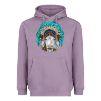 Lavender simmental indian headdress Heavyweight Hoodie - JahusDesignShop