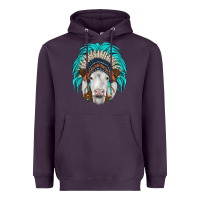 Plum simmental indian headdress Heavyweight Hoodie - JahusDesignShop