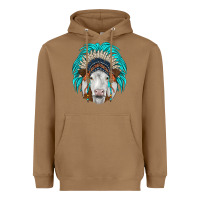 Toasted Coconut simmental indian headdress Heavyweight Hoodie - JahusDesignShop