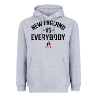 Heather Grey new england Heavyweight Hoodie - artisFamous
