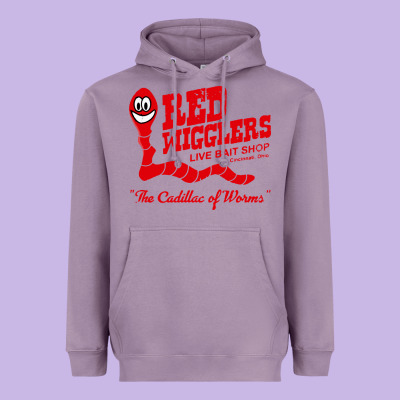 Red Wigglers Heavyweight Hoodie Designed By Artisfamous