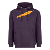 Plum SpaceX Rocket Heavyweight Hoodie - artisFamous