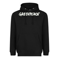 Black Greenpeace Heavyweight Hoodie - artisFamous