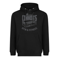 Black Sarah Connor's Club - Gym & Fitness Heavyweight Hoodie - artisFamous