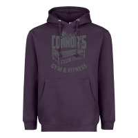 Plum Sarah Connor's Club - Gym & Fitness Heavyweight Hoodie - artisFamous