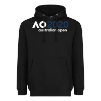 Black australian open Heavyweight Hoodie - artisFamous